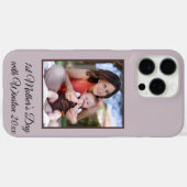Eerste Moederdag aangepaste foto en tekst Case-Mate iPhone Case (Achterkant (horizontaal))