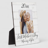 Eerste Moederdag Aangepaste foto Fotoplaat (Zijkant)
