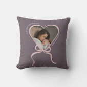 Eerste Moederdag aangepaste foto liefde vorm Kussen (Voorkant)