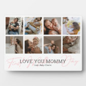 Eerste Moederdag Aangepaste fotocollage Fotoplaat (voorkant)