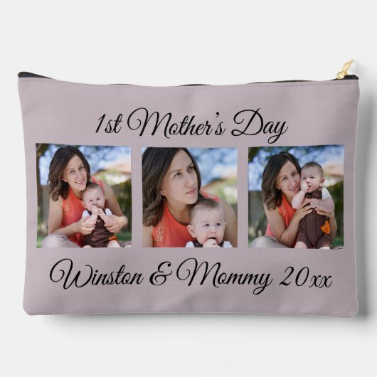 Eerste Moederdag Aangepaste Foto's & Tekst Etui (Achterkant)