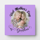 Eerste Moederdag als oma Foto Fotoplaat (Voorkant)