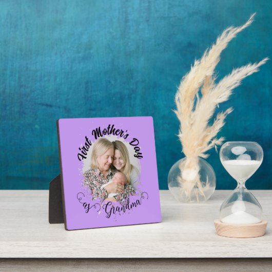Eerste Moederdag als oma Foto Fotoplaat (Insitu)