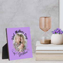 Eerste Moederdag als oma Foto Fotoplaat