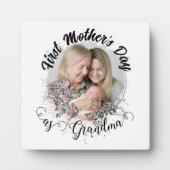 Eerste Moederdag als oma Foto Fotoplaat (Voorkant)