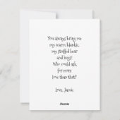 Eerste Moederdag Baby Foto vakantie Kaart (Achterkant)