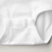 Eerste Moederdag Baby Girl Heart Gold Glitter Romper (Detail - onderkant (in wit))