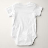 Eerste Moederdag Baby Girl Heart Gold Glitter Romper (Achterkant)