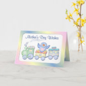 Eerste Moederdag Bluebird Kaart (Gele Bloem)