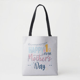 Eerste Moederdag Boho Chic Tote Bag