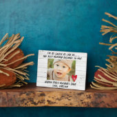 Eerste Moederdag cadeau voor mama Kinder foto plaq Fotoplaat (Zijkant)