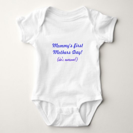 Eerste Moederdag Cadeautje - Baby Keepasje voor ma Romper (Voorkant)