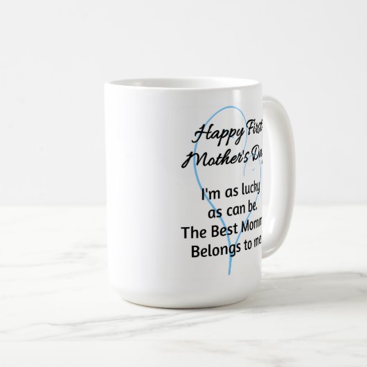 Eerste Moederdag Coffee Mok voor tweelingen (Voorkant rechts)