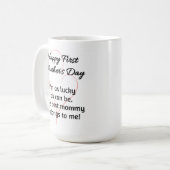 Eerste Moederdag Coffee Mok voor tweelingen (Voorkant links)