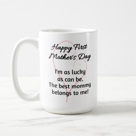 Eerste Moederdag Coffee Mok voor tweelingen (Links)