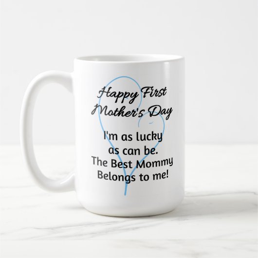 Eerste Moederdag Coffee Mok voor Twin Boys (Links)