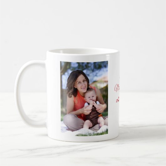 Eerste Moederdag Custom Foto & Tekst Mok (Links)