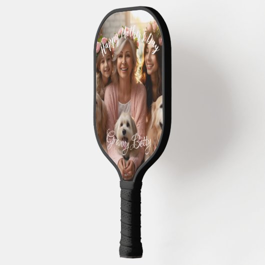 Eerste Moederdag Dog Granny | Aangepaste golfballe Pickleball Paddle (Links)