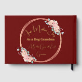Eerste Moederdag Dog Grootmoeder | Aangepaste foto Gastenboek (Achterkant)