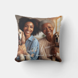 Eerste Moederdag Dog Grootmoeder | Aangepaste foto Kussen