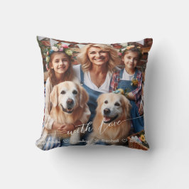 Eerste Moederdag Dog Grootmoeder | Aangepaste foto Kussen