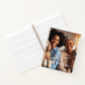 Eerste Moederdag Dog Grootmoeder | Aangepaste foto Notitieboek (Binnen)