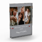 Eerste Moederdag drie fotocollage | Gray Fotoblokken (Links)