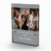 Eerste Moederdag drie fotocollage | Gray Fotoblokken (Rechts)