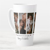 Eerste Moederdag drie fotocollage Latte Mok (Linkerhoek)