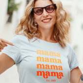 Eerste Moederdag Elegant Modern Mama T-shirt