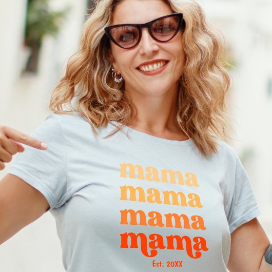Eerste Moederdag Elegant Modern Mama T-shirt