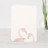 Eerste Moederdag Flamingo Kaart (Achterkant)