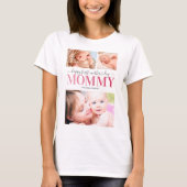 Eerste Moederdag Foto-collage T-Shirt (Voorkant)
