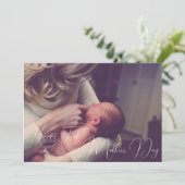 Eerste Moederdag Foto Keepsake Mama Gift Kaart (Staand voorkant)