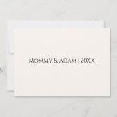 Eerste Moederdag Foto Keepsake Mama Gift Kaart (Achterkant)