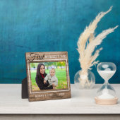 Eerste Moederdag Foto Rustic Wood Fotoplaat (Insitu)