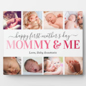 Eerste Moederdag Foto van mama en Plaque Fotoplaat (Voorkant)