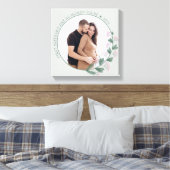 Eerste Moederdag Foto Wildflower Floral Lijst Canvas Afdruk (Insitu (Slaapkamer))