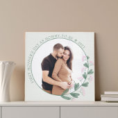 Eerste Moederdag Foto Wildflower Floral Lijst Canvas Afdruk