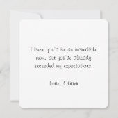 Eerste Moederdag Fotocollage Dank u kaart (Achterkant)