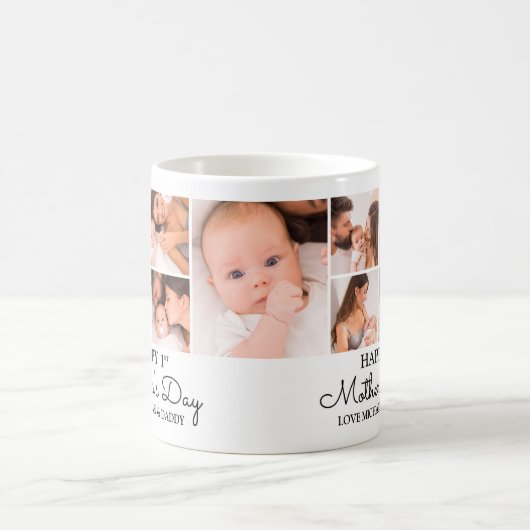 eerste Moederdag fotocollage Koffiemok (Center)