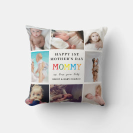 Eerste Moederdag fotocollage Kussen