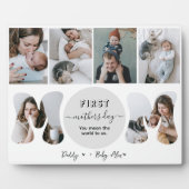 Eerste moederdag fotocollage plaque fotoplaat (Voorkant)