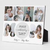 Eerste moederdag fotocollage plaque fotoplaat (Zijkant)