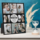 Eerste moederdag fotocollage plaque fotoplaat (Zijkant)