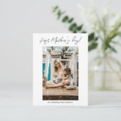 Eerste Moederdag-fotokaart Briefkaart (Staand voorkant)