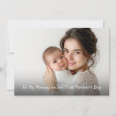 Eerste Moederdag Fotokaart van Baby Kaart (Voorkant)