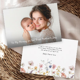 Eerste Moederdag Fotokaart van Baby Kaart