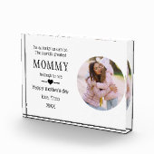 Eerste Moederdag Gift van Baby Mama Gedicht Fotoblokken (Rechts)