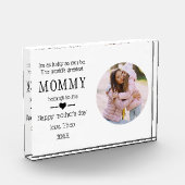 Eerste Moederdag Gift van Baby Mama Gedicht Fotoblokken (Links)